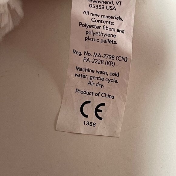 Mary Meyer Putty Plush Lamb Stuffed Animal Toy 12" White & Gray Soft Cuddly - Picture 7 of 8